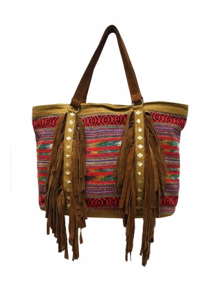 Sparkline Grape Shoulder Bag